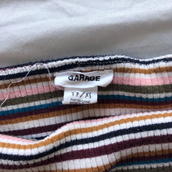 garage multicolour striped tube top - Picture 2 of 3